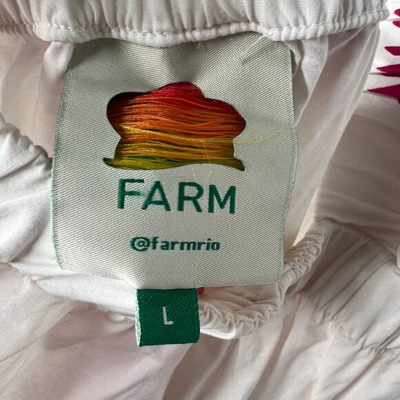 Farm Rio Flowerful Birds Off White Midi Dress Size Large - Picture 7 of 9